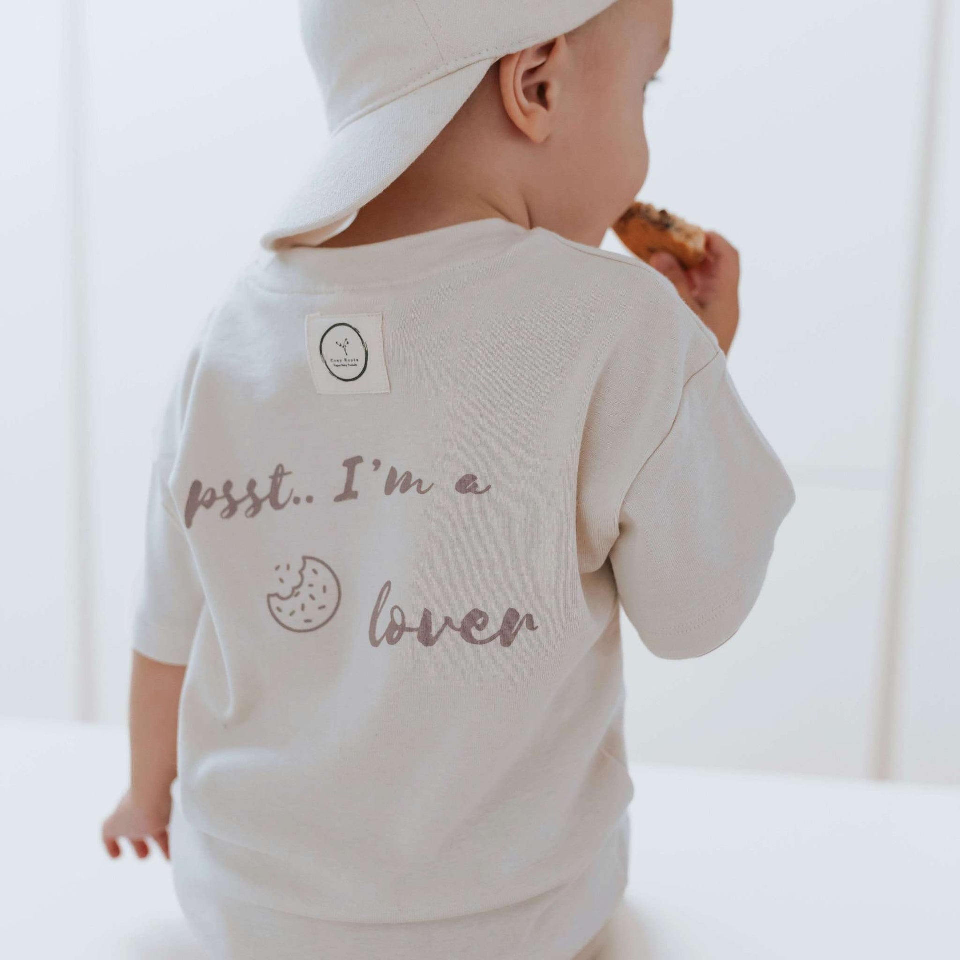Organic Oversize Shirt sand cookie