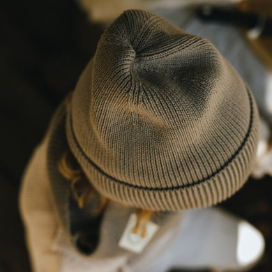 Organic Knit Beanie Khaki
