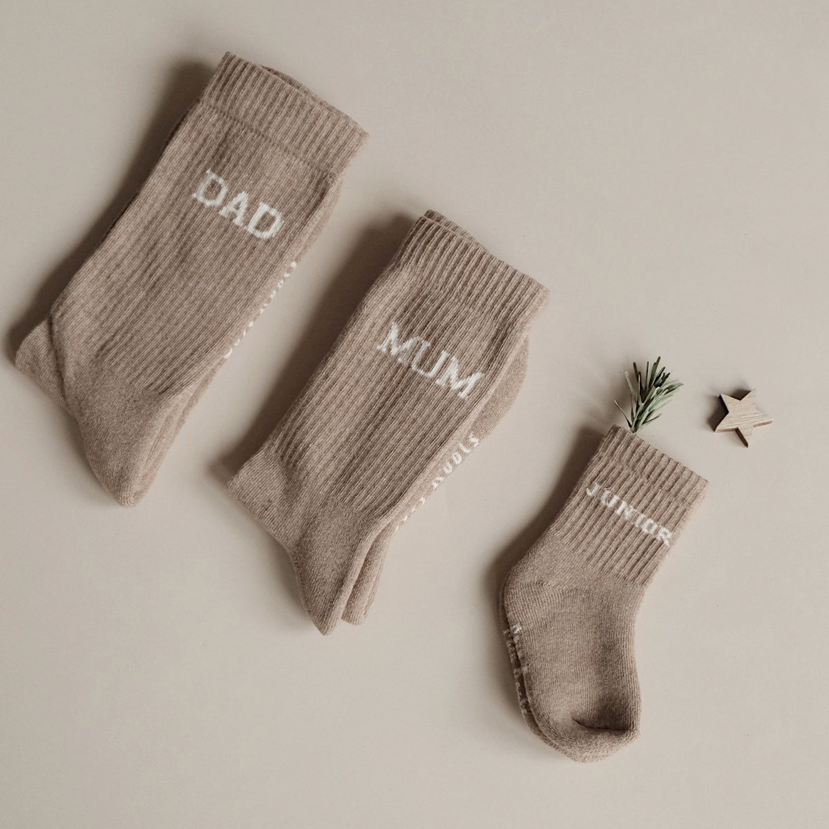 Organic Socks Dad - caramel