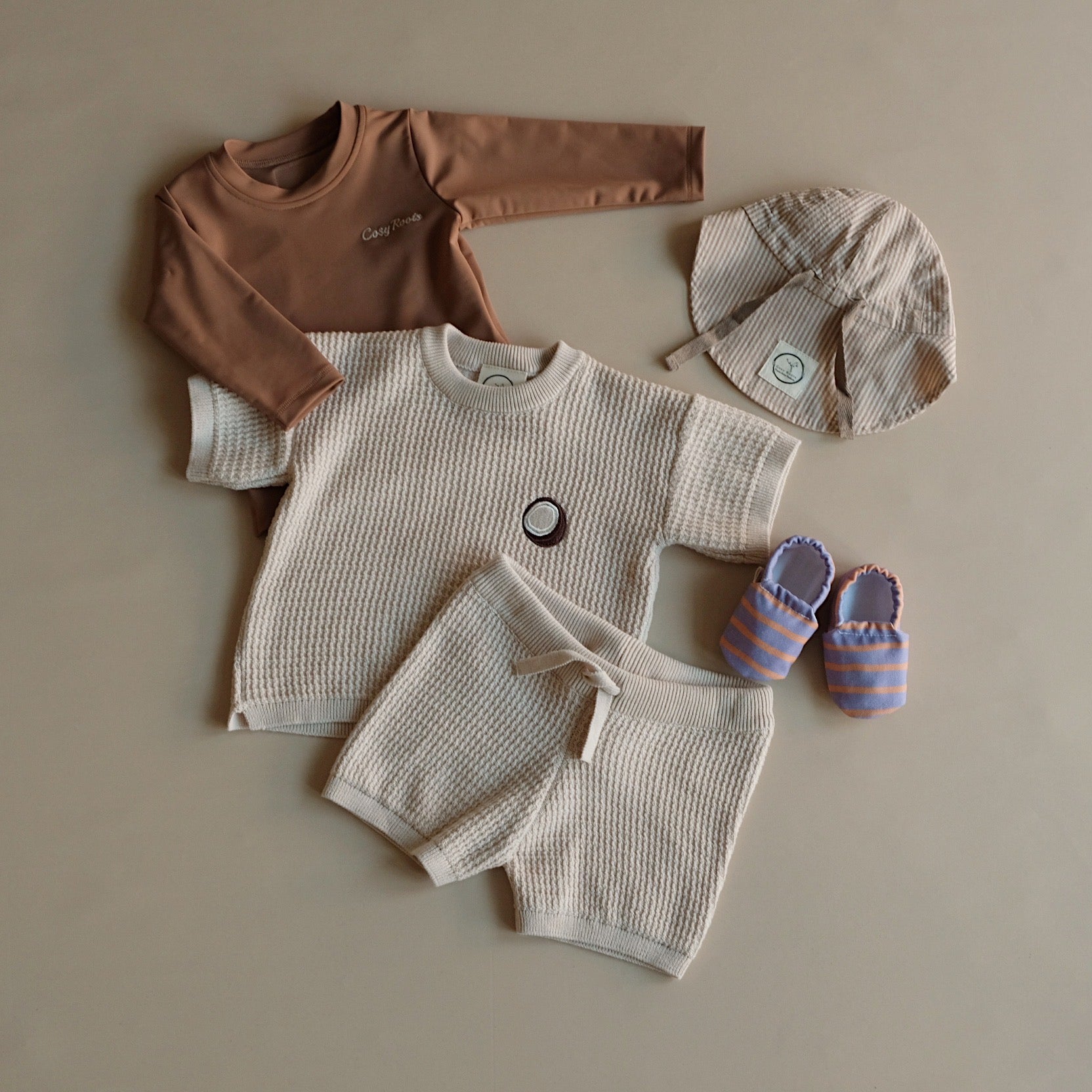 Organic Sonnenhut Caramel Striped