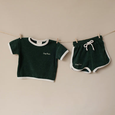 Organic Terry Shirt Vintage Green