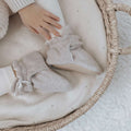 Organic Fleece Booties taupe melange