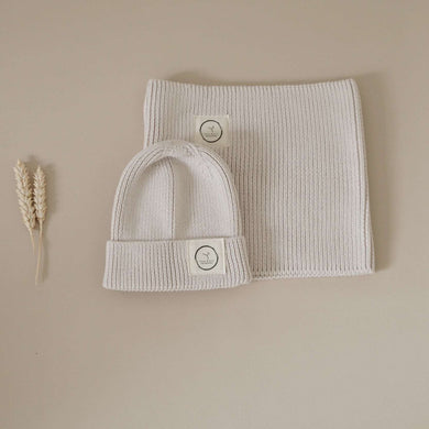 Organic Knit Scarf Sand