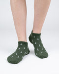 Tree Socks Short green