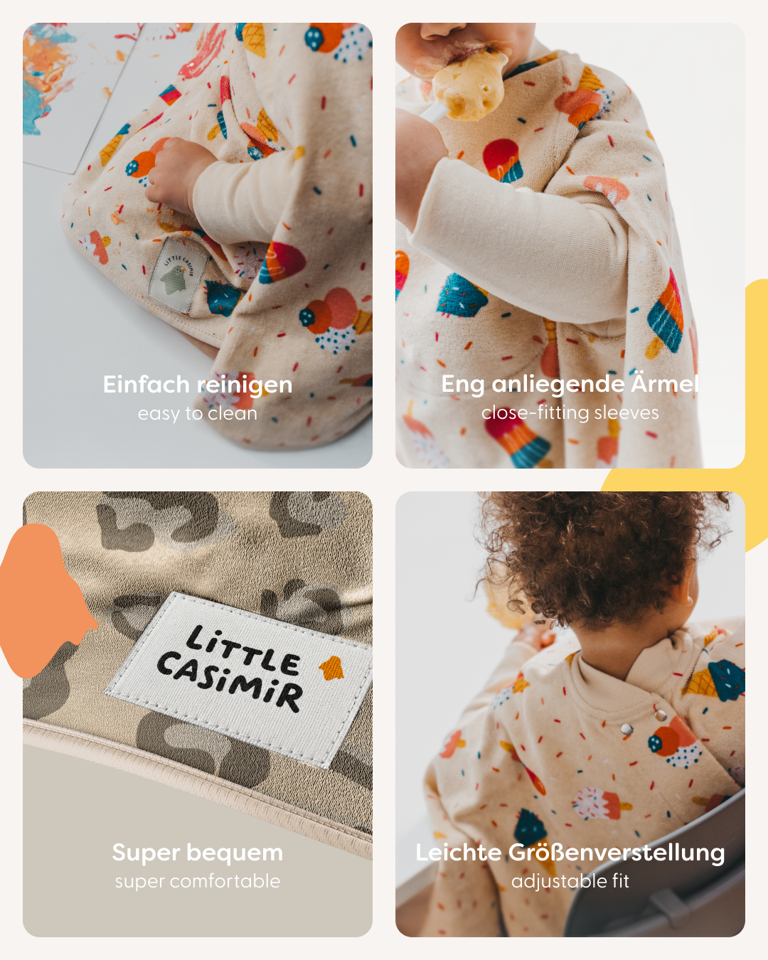 Lätzchen Boo Picnic Club aus Baumwollfrottee, Blush Couture