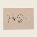 Postcard | Rose with gold effects for you