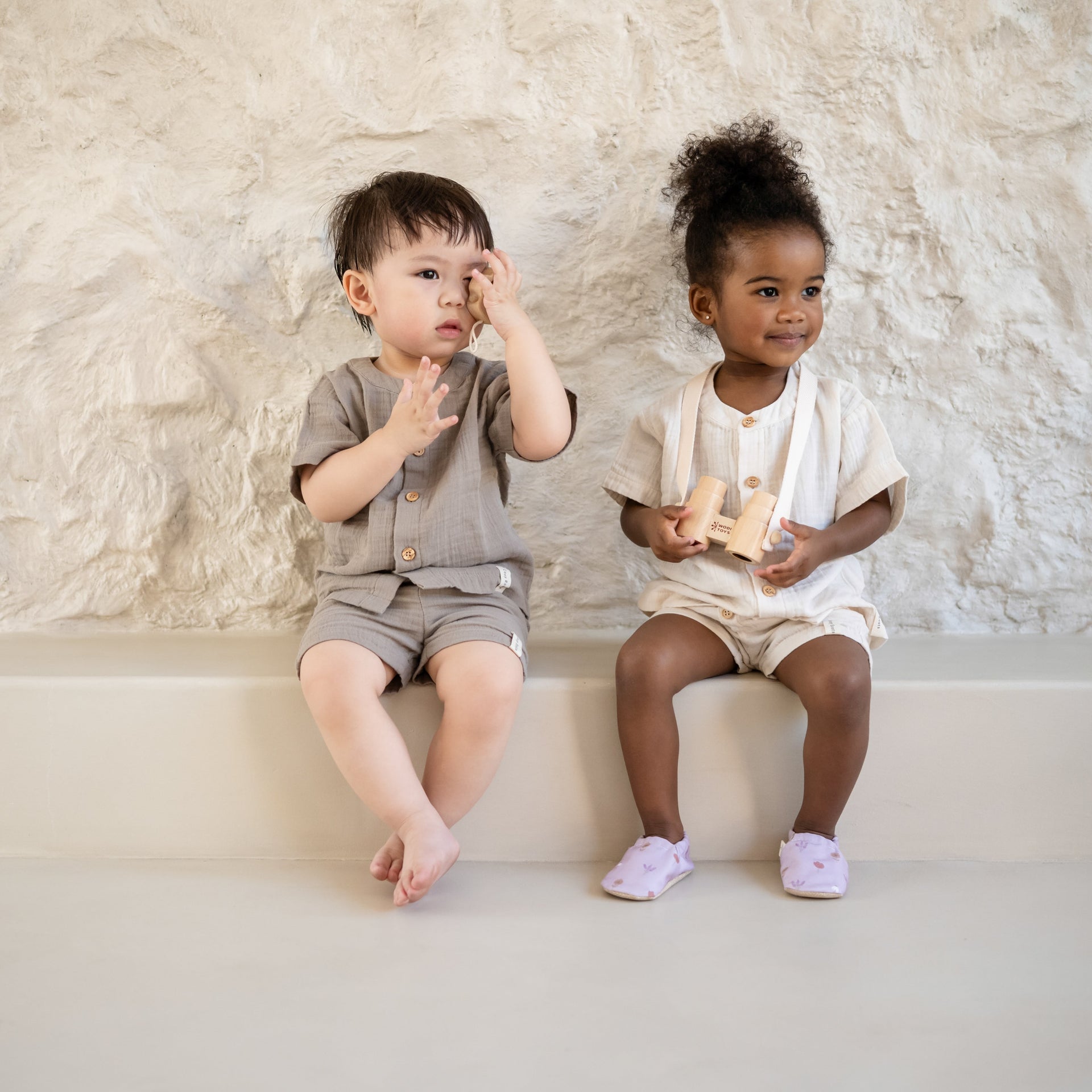 Organic Muslin Shirt Sand