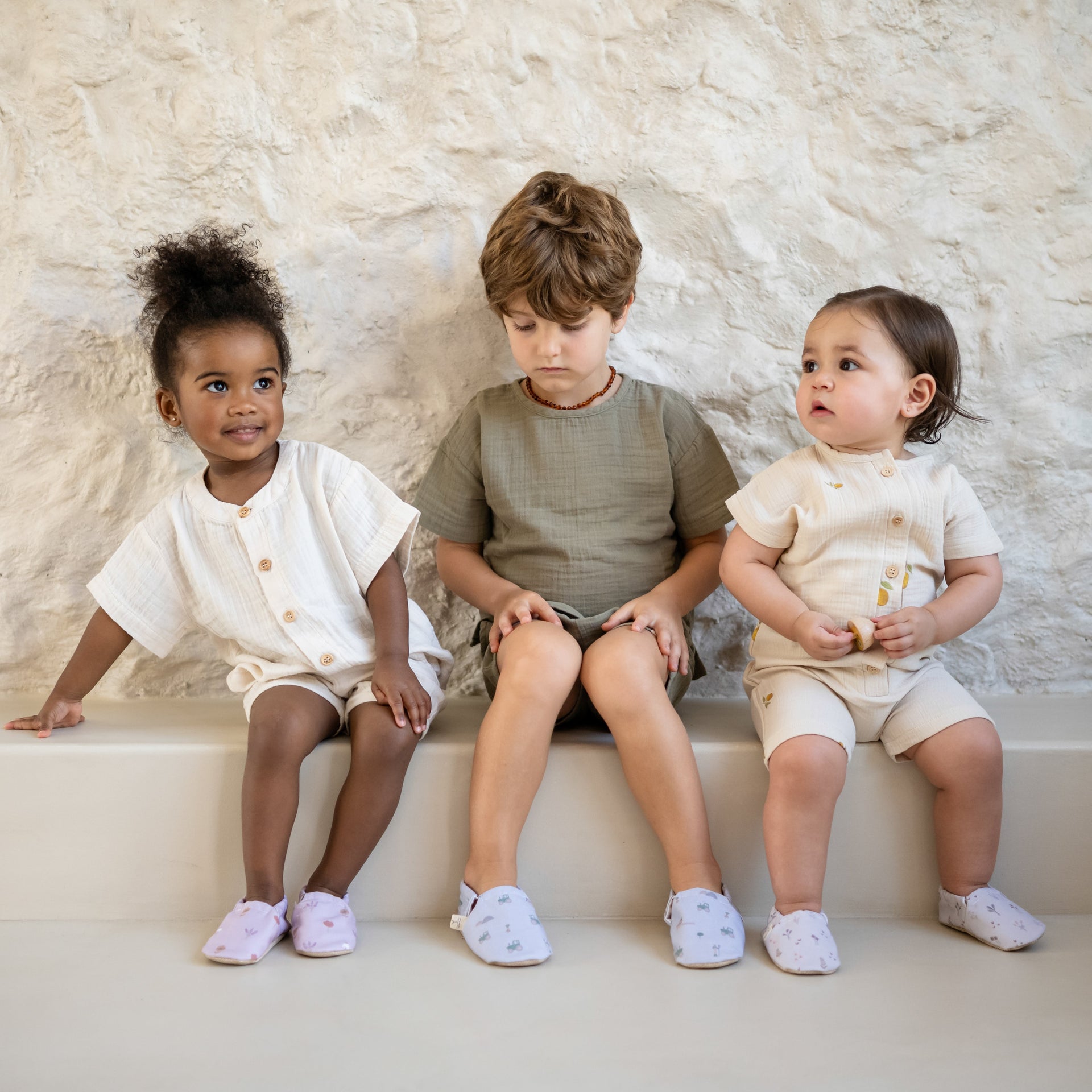 Organic Muslin Shirt Sand
