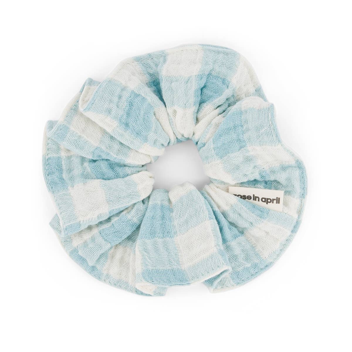 Scrunchie Chouchou Vichy Kanalblau