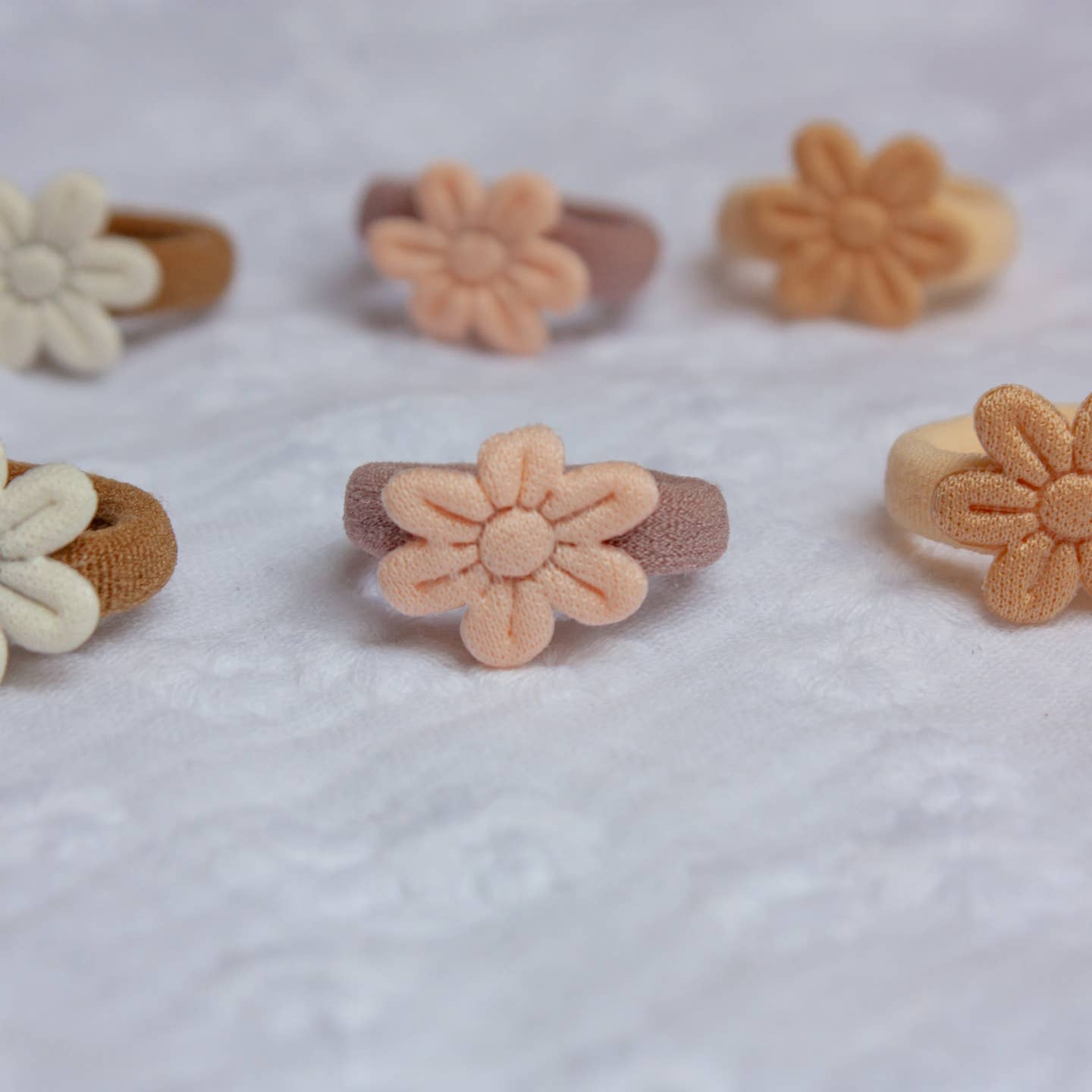 Haargummis Blume 3 Set