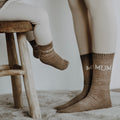 Organic Socks Mum - caramel