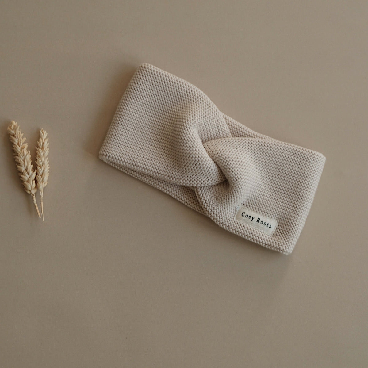Organic Knit Headband Sand
