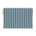 Kosmetiktasche Lili gross Schwarz/himmelblau