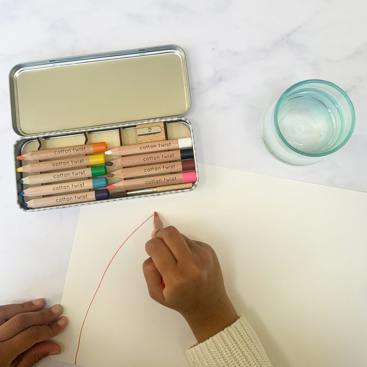 Bright mix watercolour pencils