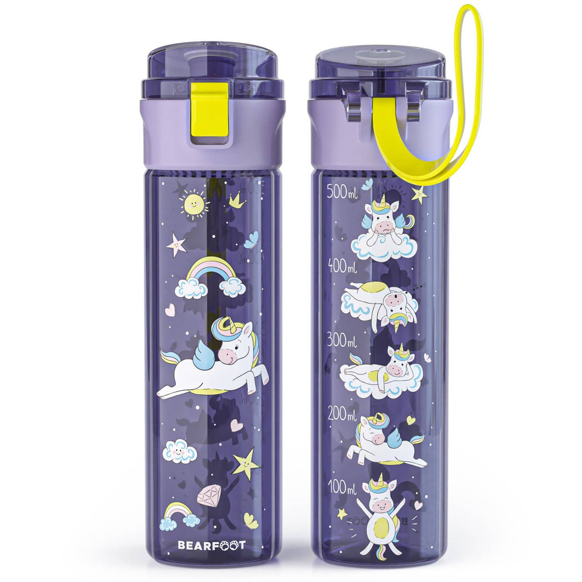 Trinkflasche Einhorn lila