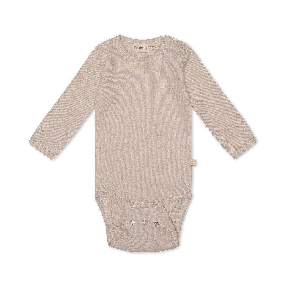 Langarmbody Petra Hellbarun Melange