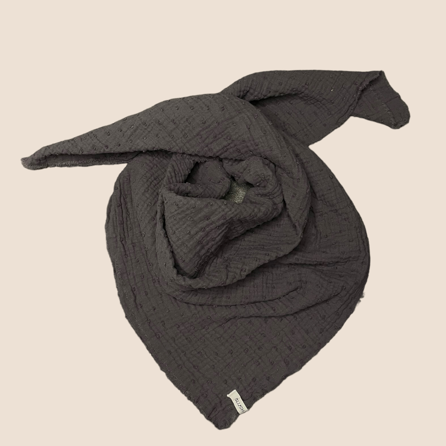 Halstuch dobby dark grey