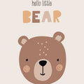Grusskarte hello little bear