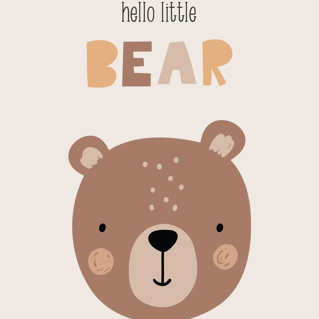 Grusskarte hello little bear