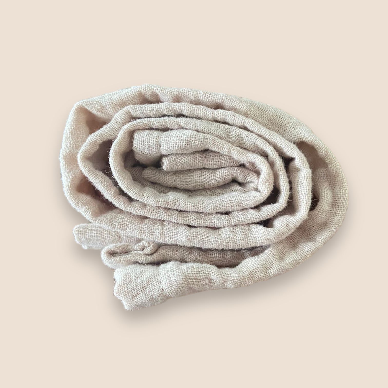 Musselintuch dunkelbeige
