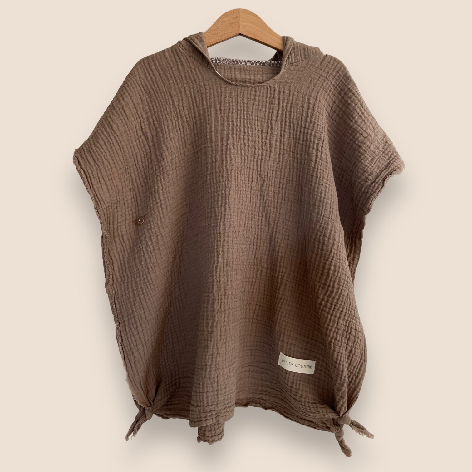 Badeponcho taupe