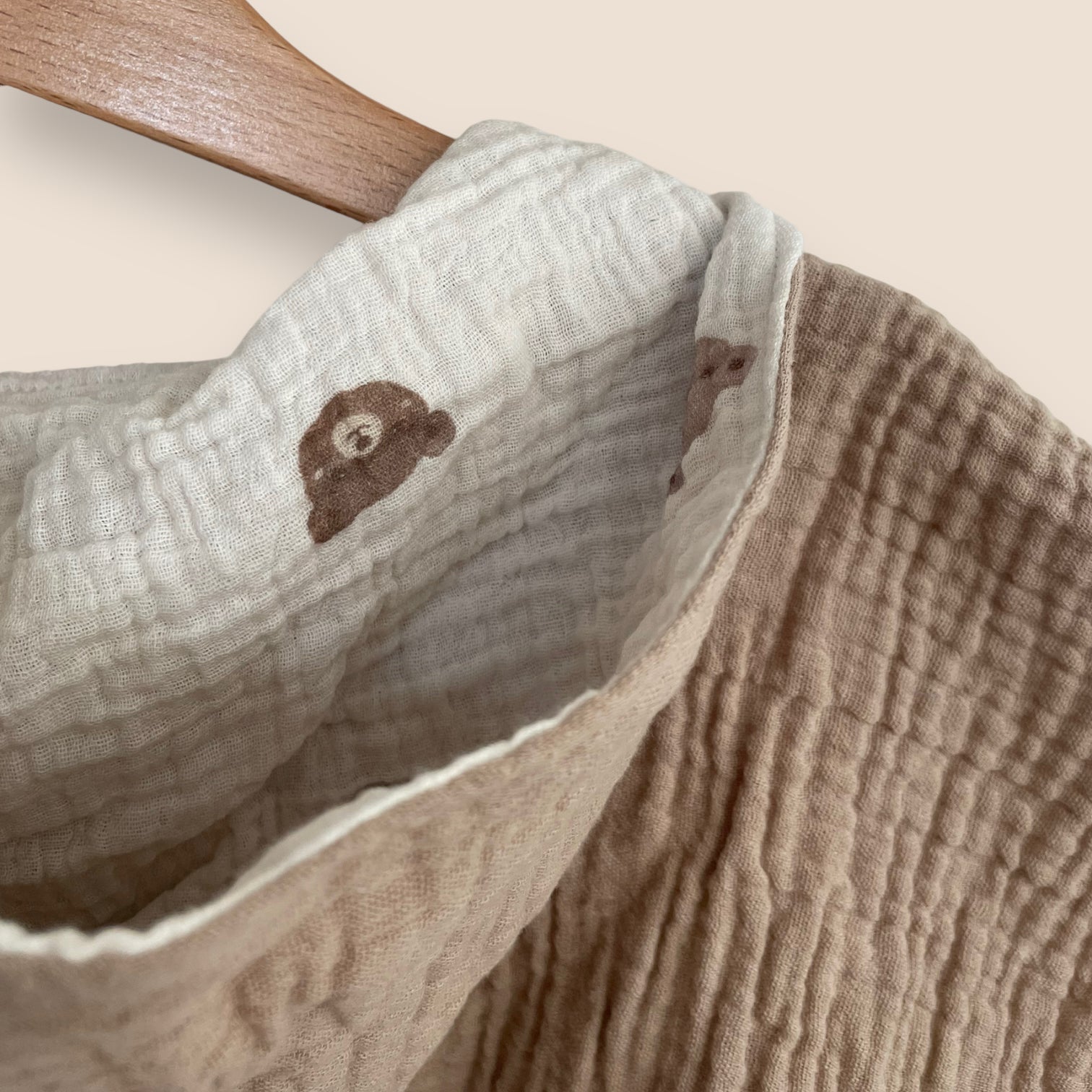 Badeponcho taupe