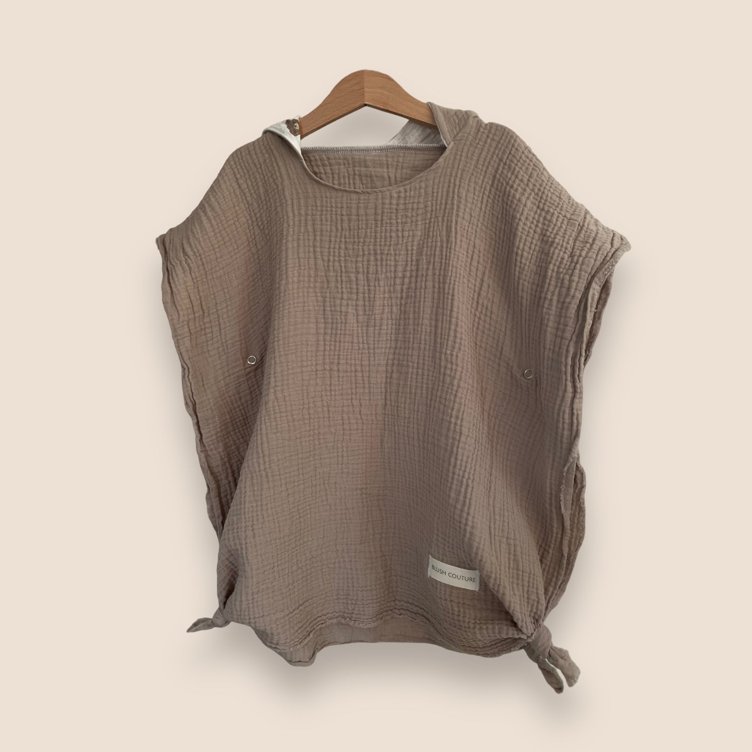 Badeponcho taupe