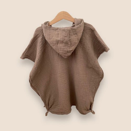 Badeponcho taupe