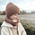 Organic Knit Scarf Walnut