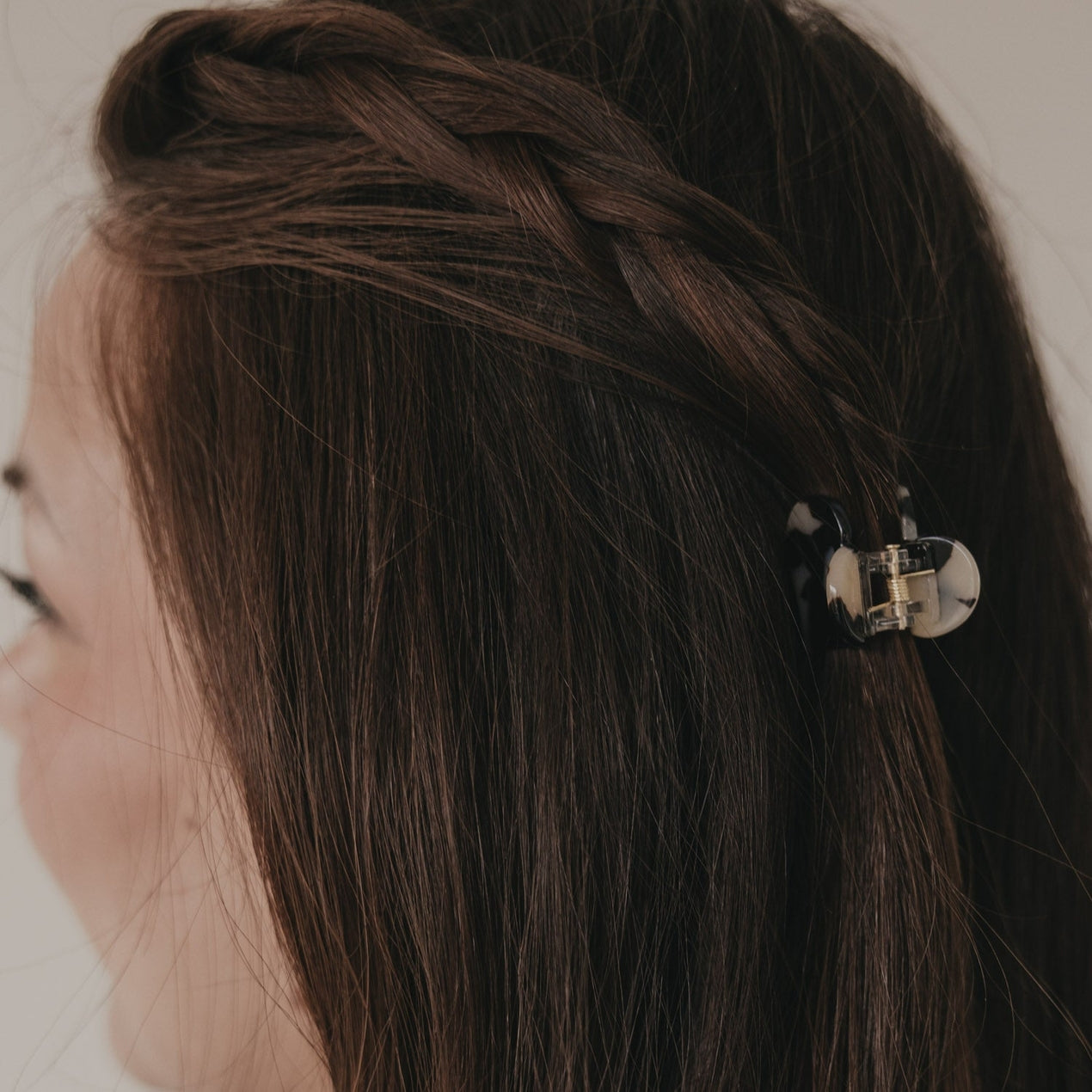 Haarspange Herzform klein Leo