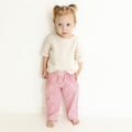 Organic Lounge Pants Pink Striped