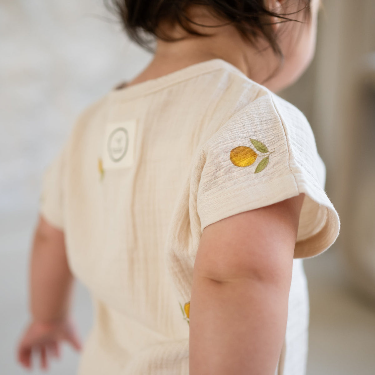 Muslin Onesie Pure Lemon