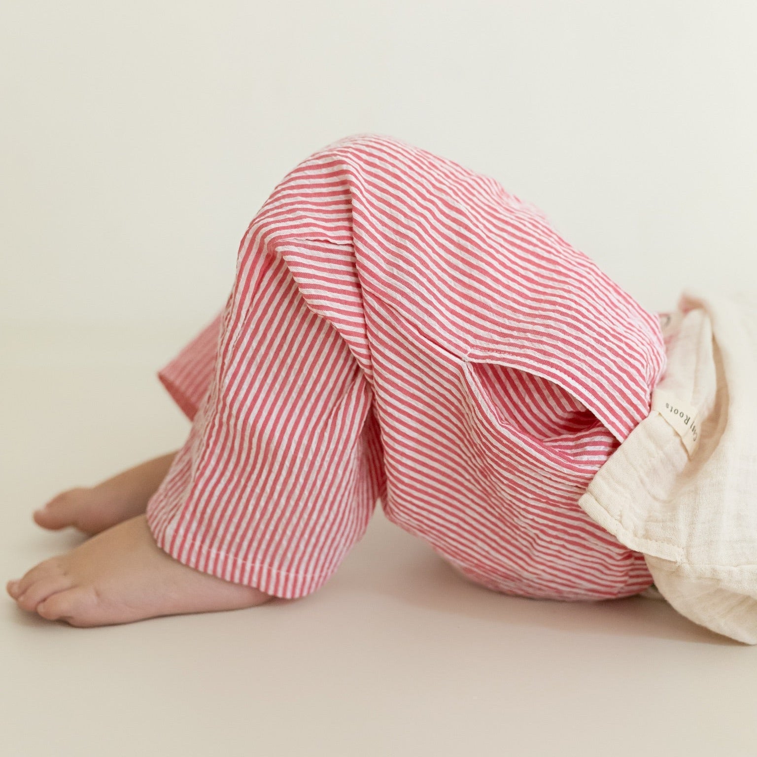 Organic Lounge Pants Pink Striped