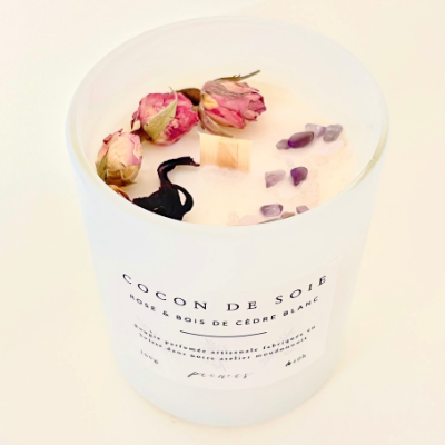COCON DE SOIE - ROSE & BOIS DE CÈDRE BLANC 160g