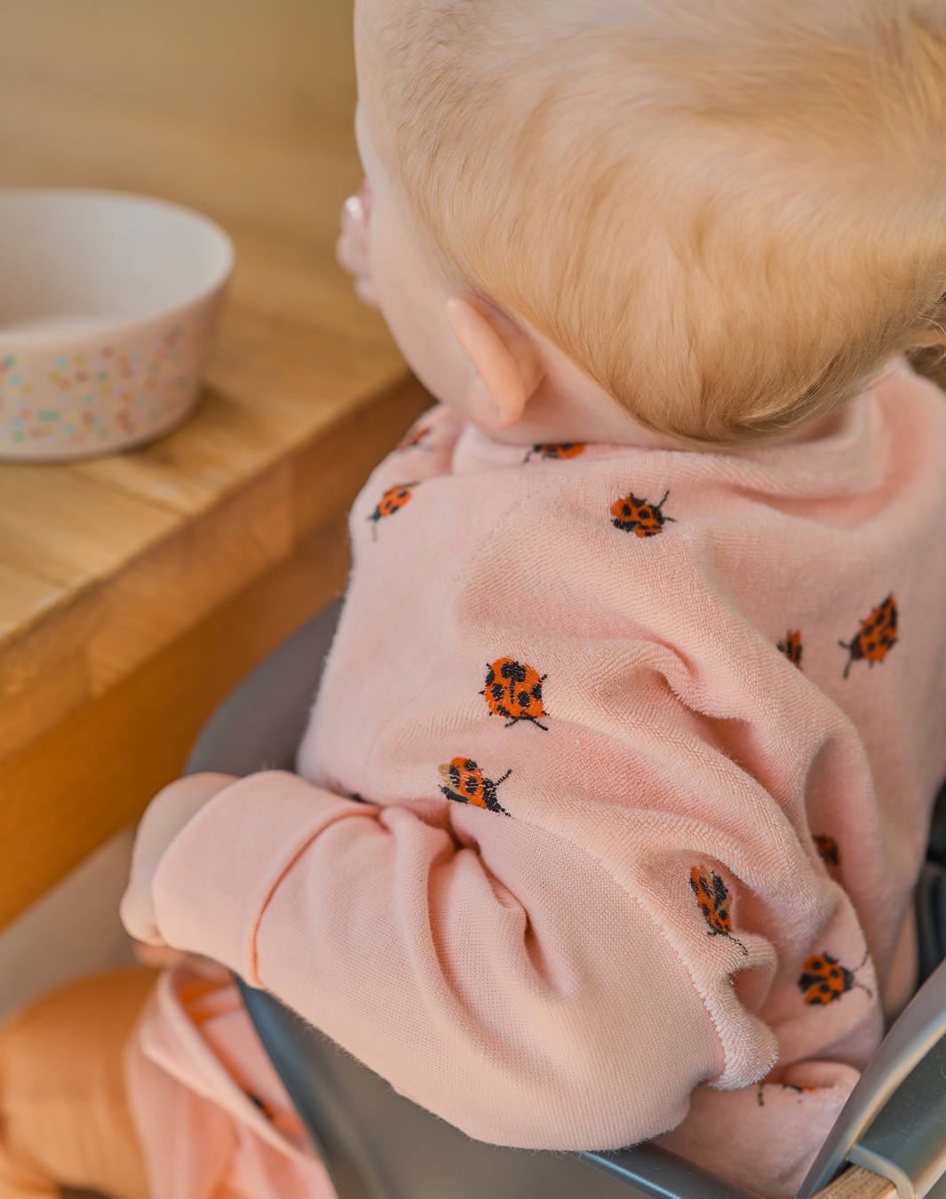 Lätzchen Boo Love Bugs aus Baumwollfrottee, Blush Couture