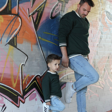 Family Sweatshirt - Vintage Green