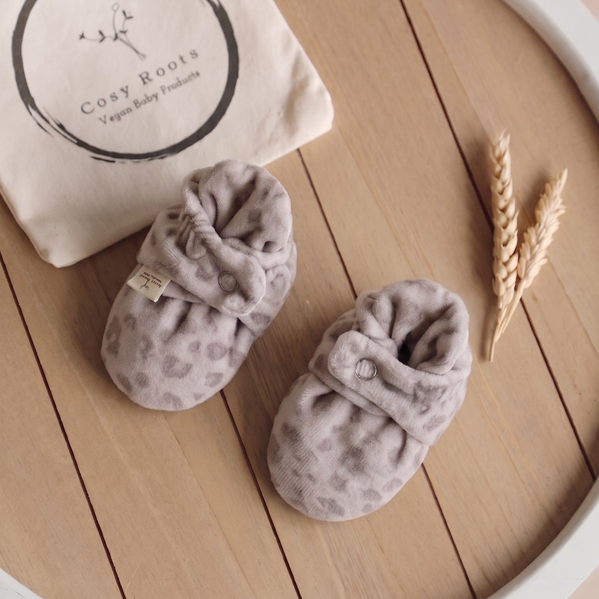 Nicky Booties Leo Macchiato aus Bio-Baumwolle, Ansicht 2, Blush Couture