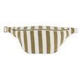 Bananenbeutel Olive/beige gestreift