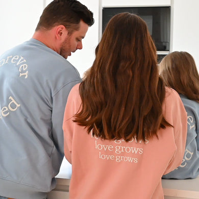 Family Sweatshirt DAD Dusty blue- Forever bonded