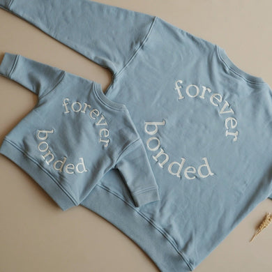Family Sweatshirt Dusty blue- Forever Bonded