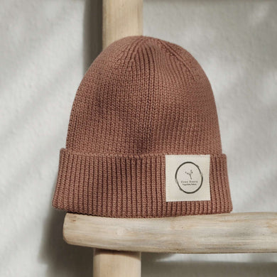Organic Knit Beanie Walnut
