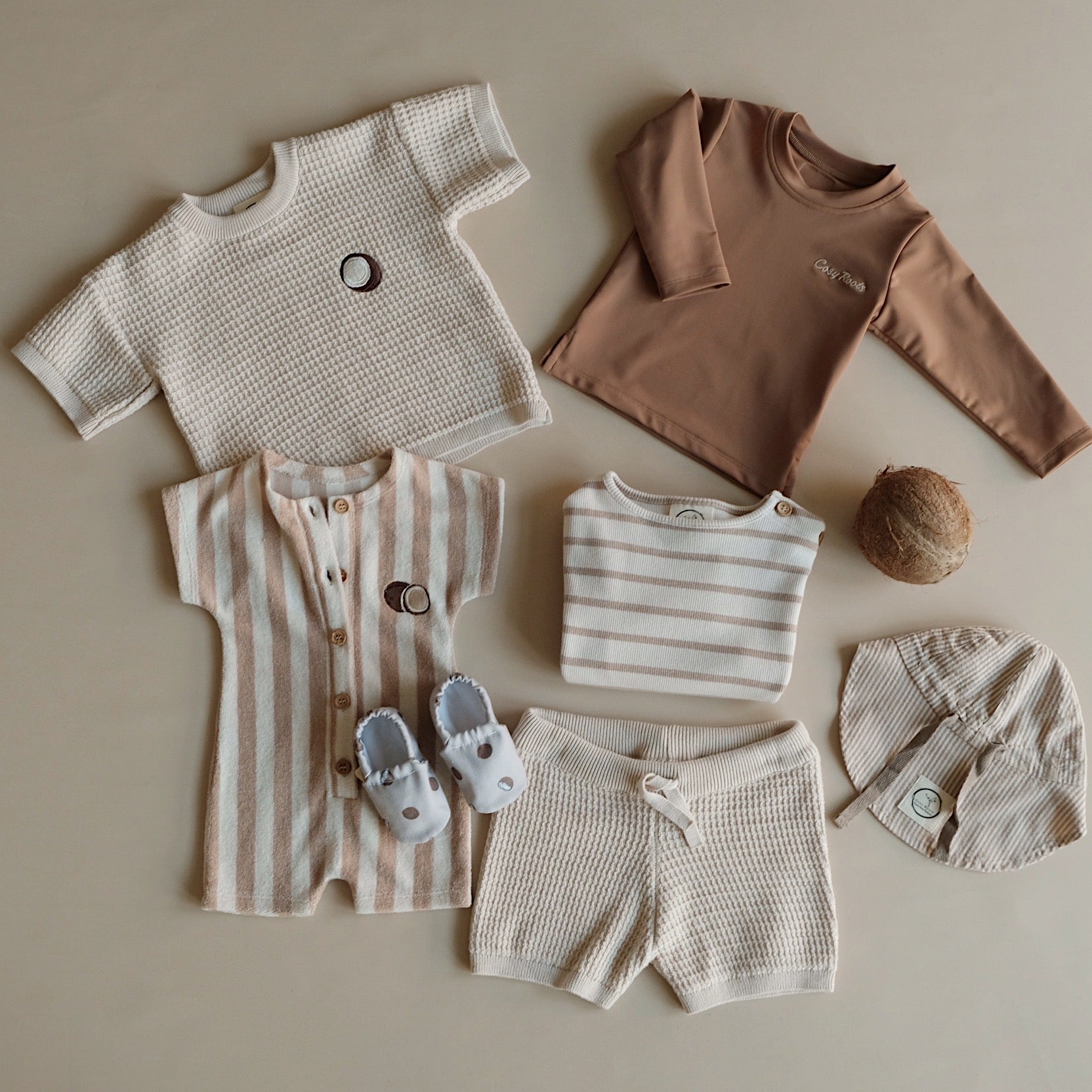 Organic Sonnenhut Caramel Striped