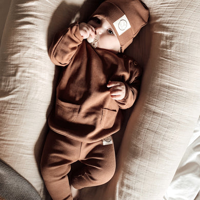 Organic Rib Sweatshirt Walnut