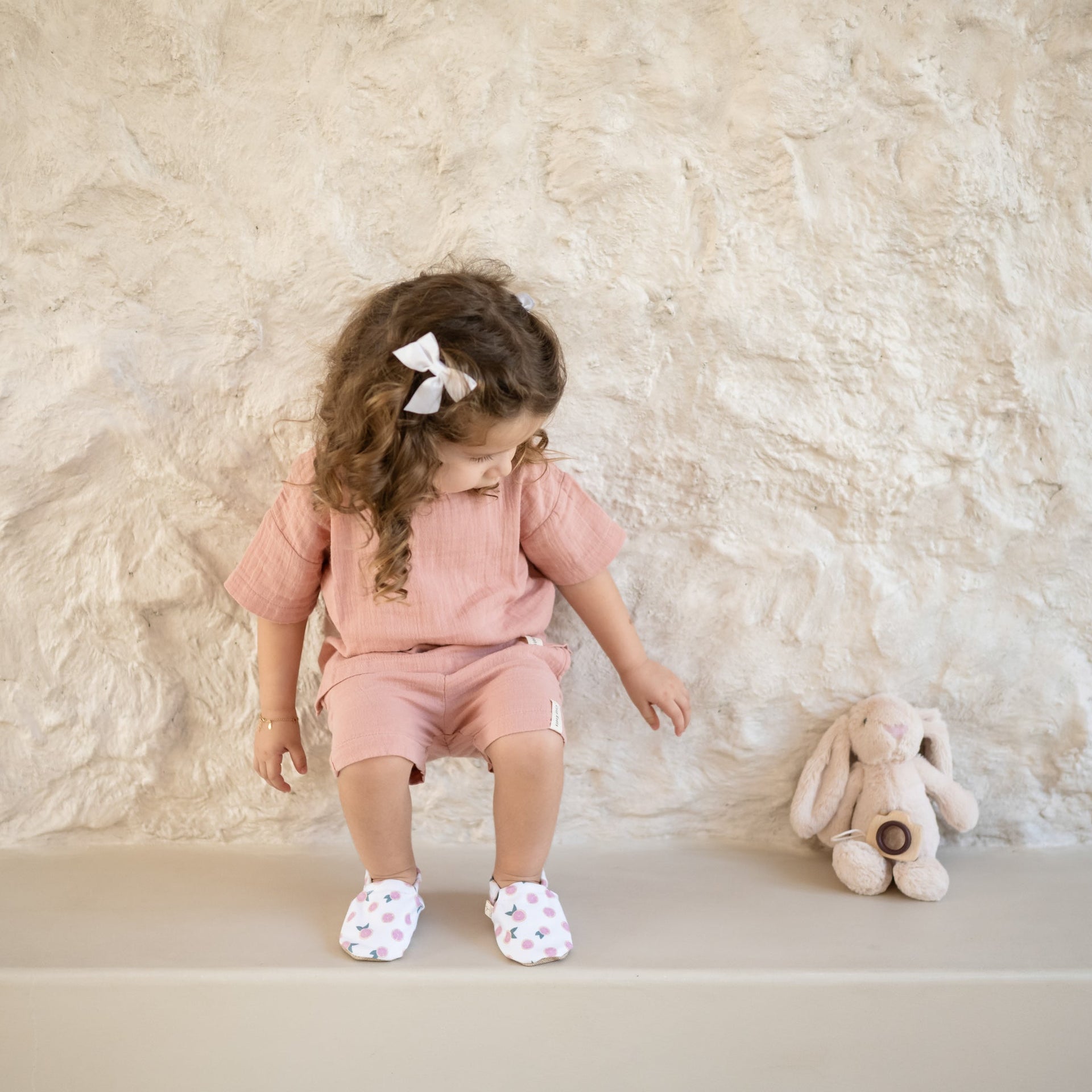 Organic Muslin T-Shirt Dusty Rose