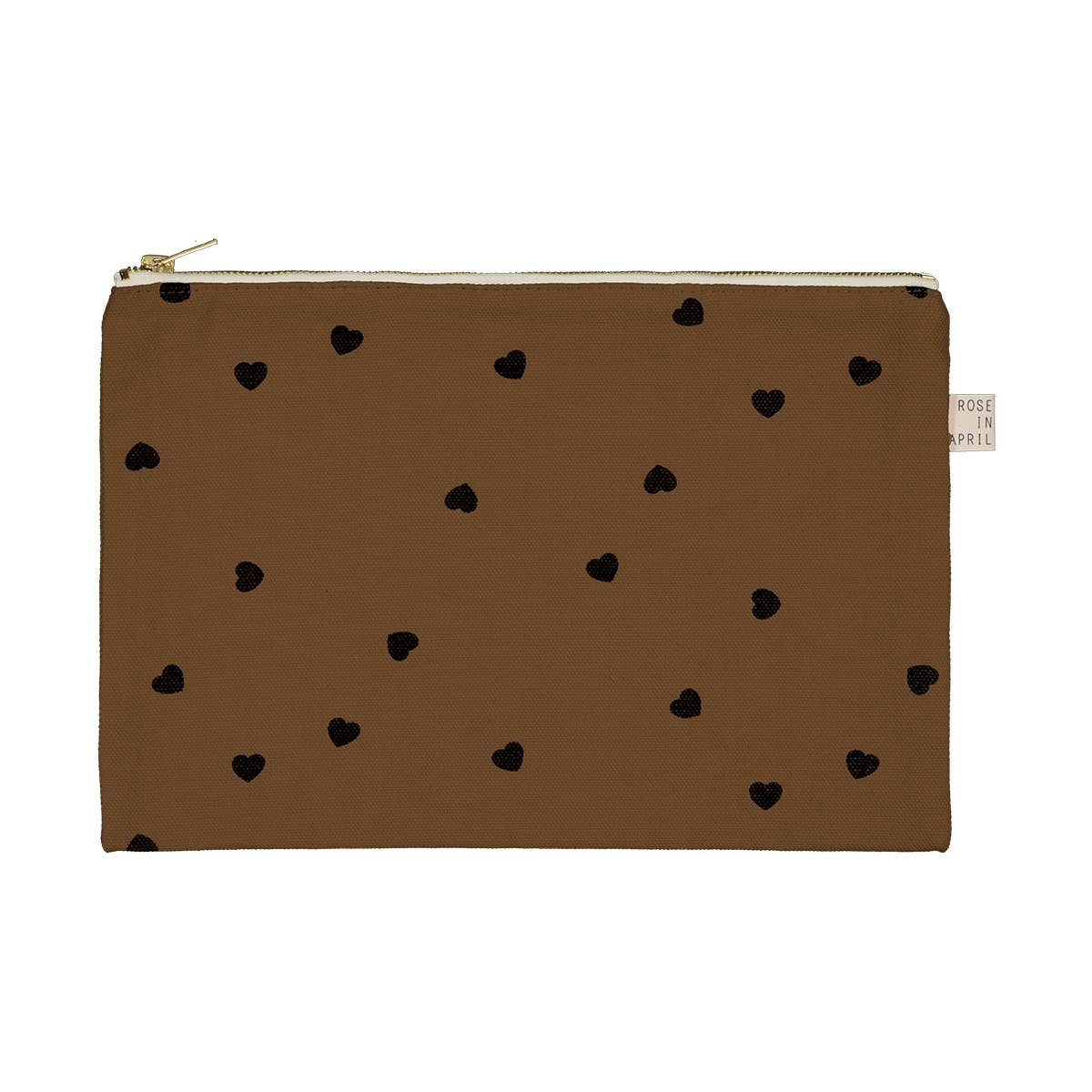 Kosmetiktasche Lili gross Herz Cumin