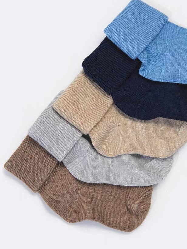 Baby Blaue Boxersocken Bambus 5er-Pack