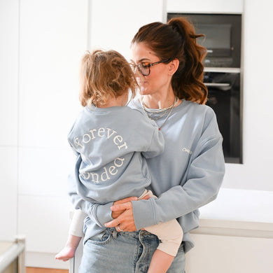 Family Sweatshirt MUM Dusty blue- Forever bonded