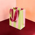Geschenktasche | Größe S Rosa Grasgrün Dunkelpink