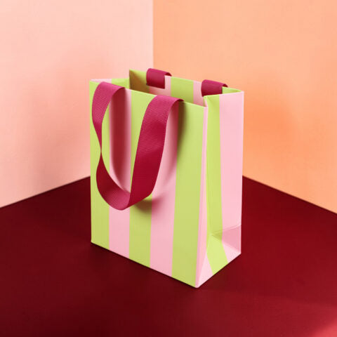 Geschenktasche | Größe S Rosa Grasgrün Dunkelpink