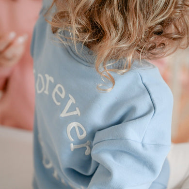 Family Sweatshirt Dusty blue- Forever Bonded